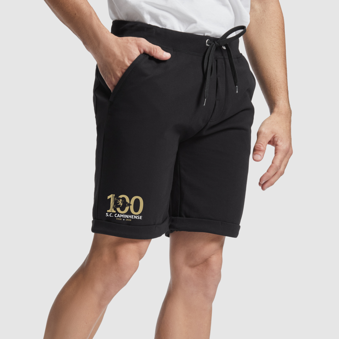 Calção Desportivo SCC 100 Anos Black 