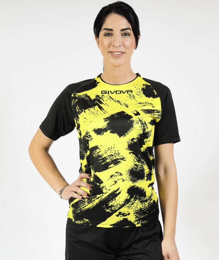 Camisola Givova Art - Amarelo - Preto