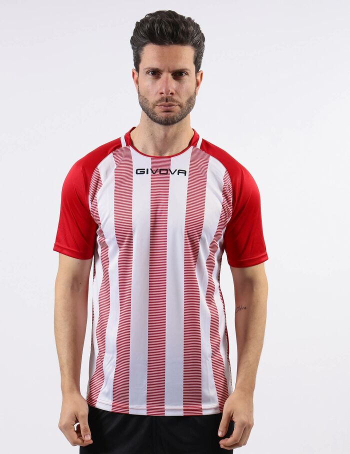 Camisola Givova Tratto - Vermelho - Branco