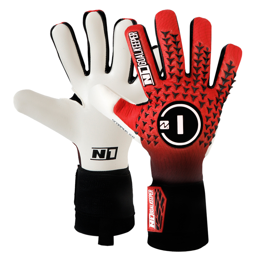 Luvas N1 Scorpius 2.0 Red | Luvas de Guarda-Redes Profissionais