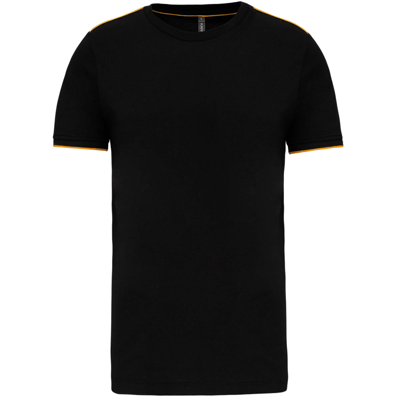 T-Shirt Kariban Day-To-Day Black-Yellow