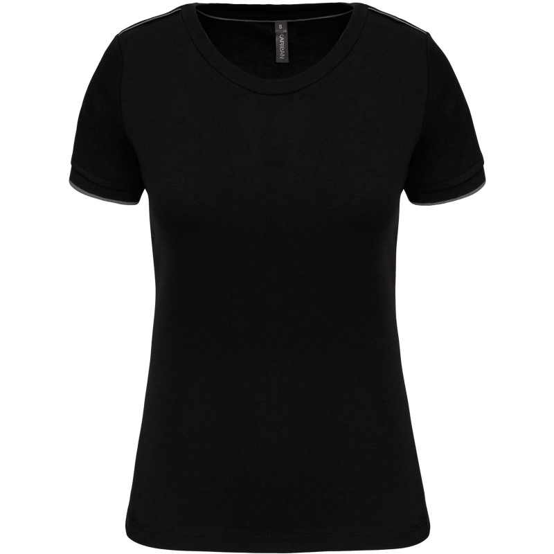 T-Shirt Kariban Day-To-Day Woman Black-Silver