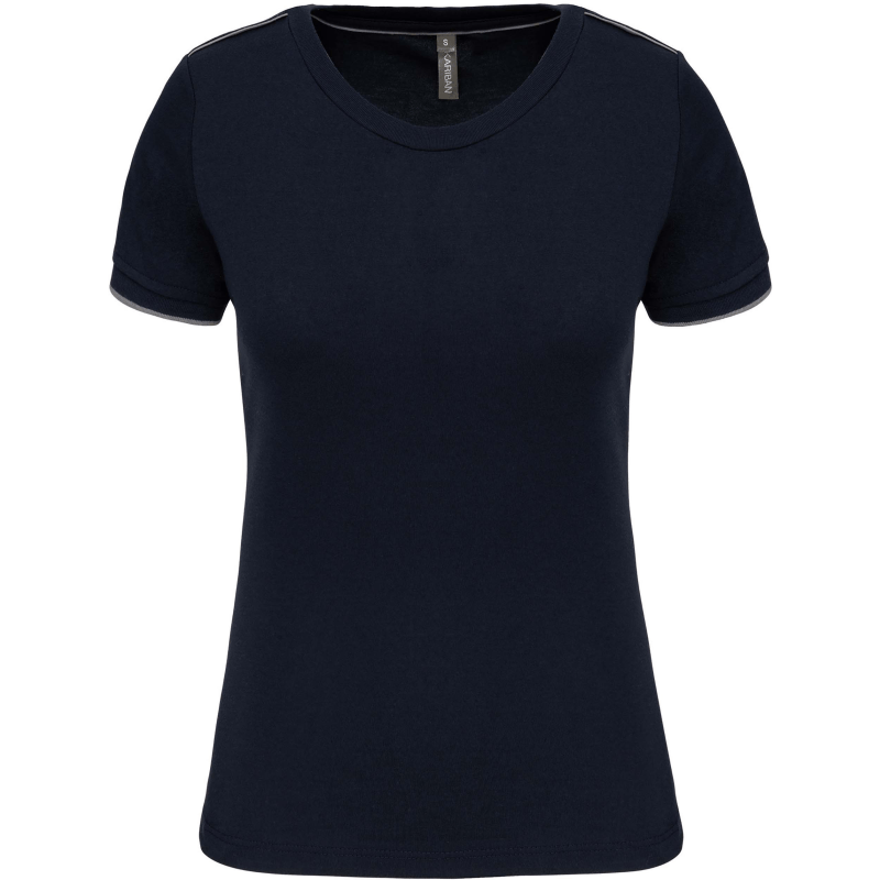 T-Shirt Kariban Day-To-Day Woman Blue Navy-Silver