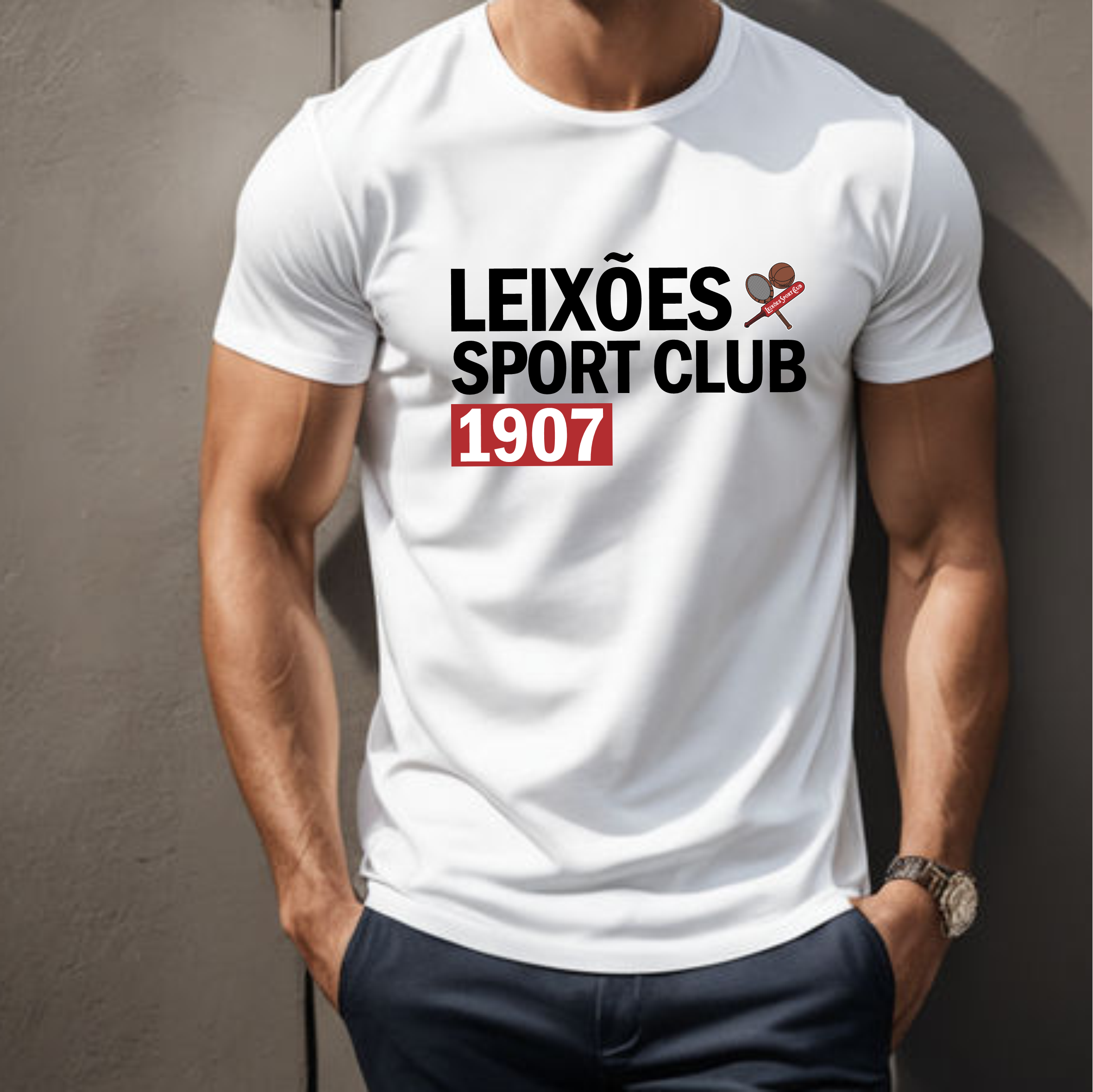 T-Shirt Leixões 1907 Branca